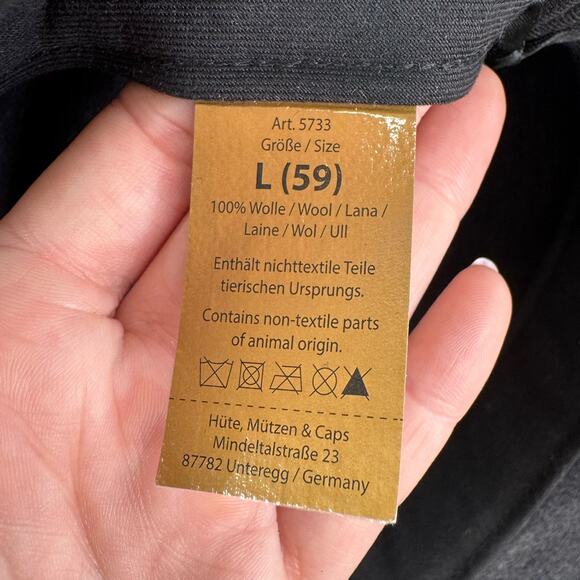 Faustmann Germany Outdoor Charcoal Outstrong Water Repellent Wool Felt Hat Sz L - Picture 7 of 7